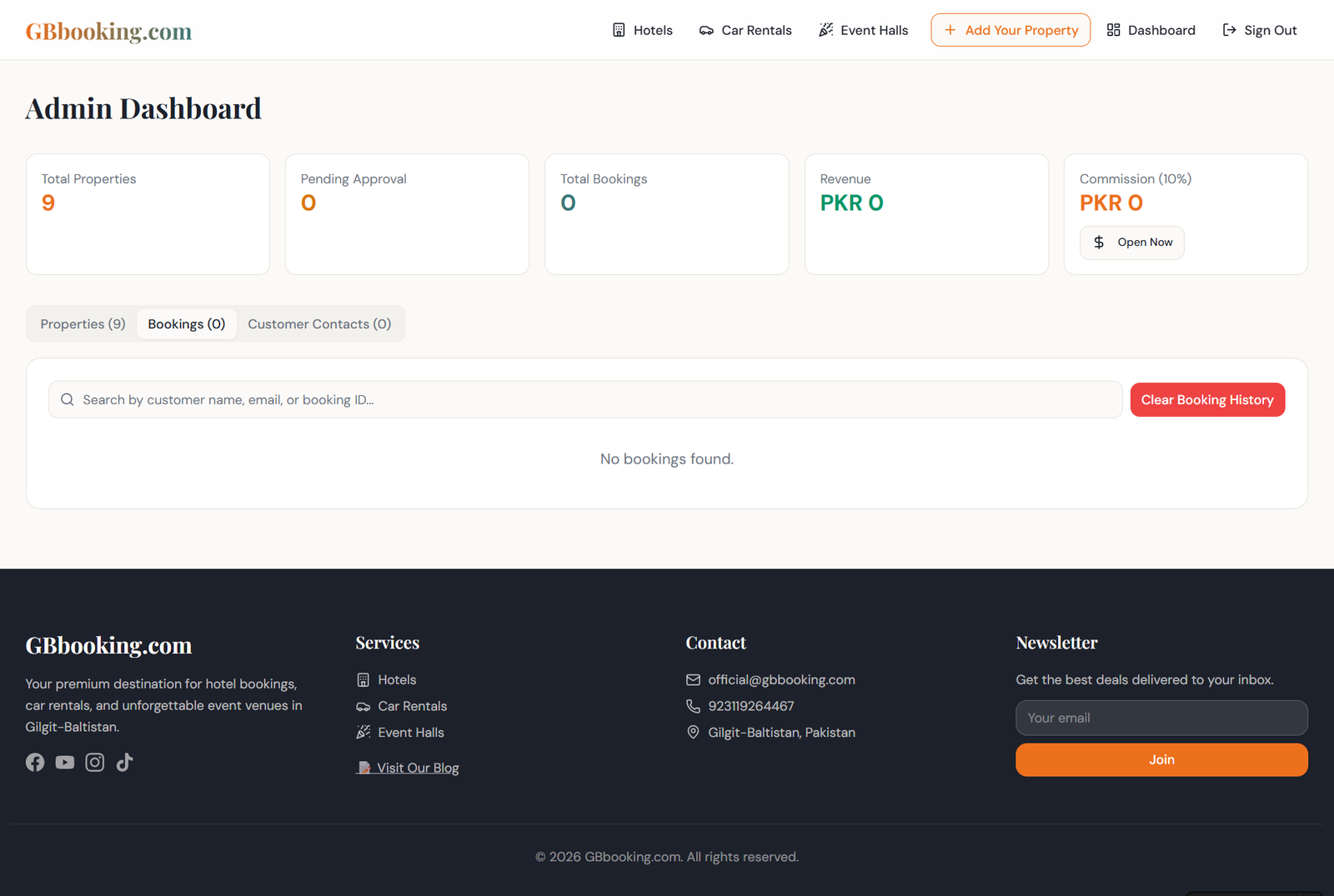 Booking Services in Gilgit Baltistan